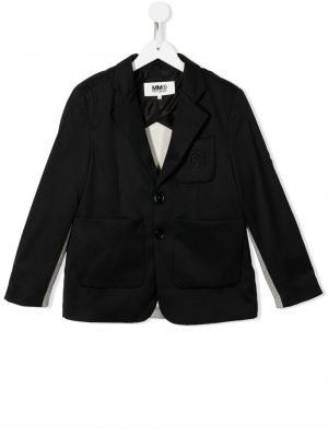 Blazer för tjejer Mm6 Maison Margiela Kids svart