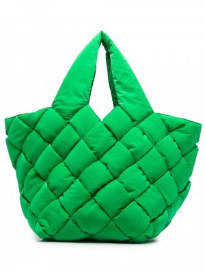 Bolso shopper acolchada Bottega Veneta verde