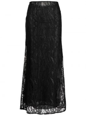 Čipkovaná kvetinová sukňa Manning Cartell čierna