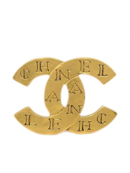 Broszka Chanel Pre-owned złota