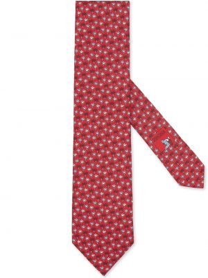 Cravatta con stampa Zegna rosso