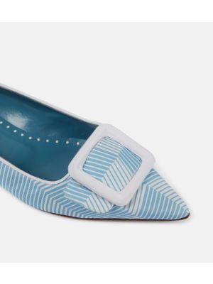 Balerina cipők Manolo Blahnik kék