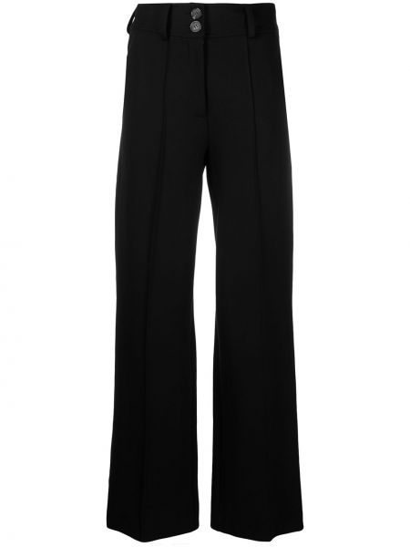 Pantalones de cintura alta bootcut Société Anonyme negro