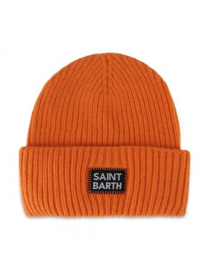 Pomarańczowa haftowana czapka Mc2 Saint Barth