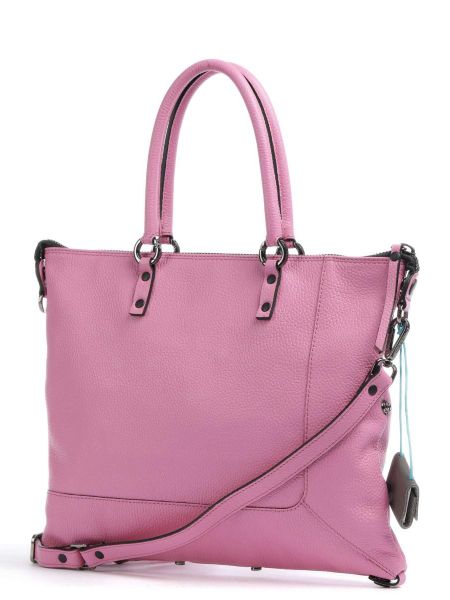 Кожаная сумка Gabs розовая