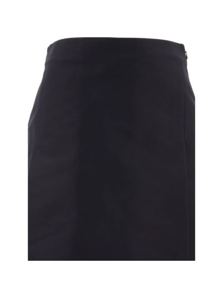 Falda larga de algodón plisada Marni negro