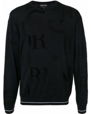 Jersey de tela jersey Giorgio Armani negro