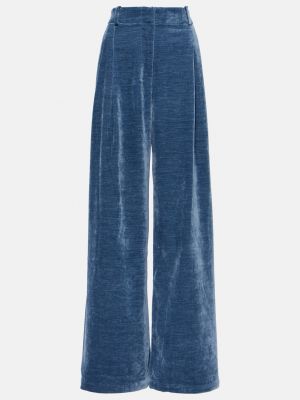 Широкие брюки из синели white label aria Proenza Schouler синий