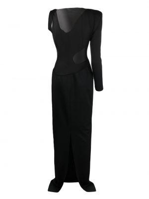Asymetrické večerní šaty Jean-louis Sabaji černé
