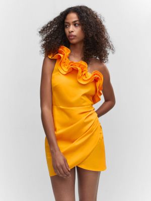 Rochie de cocktail Mango portocaliu