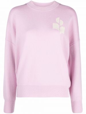 Avslappet lang genser Isabel Marant étoile rosa