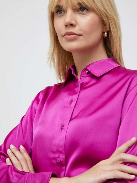 Košile Lauren Ralph Lauren dámská,  , regular, s klasickým límcem - Růžová