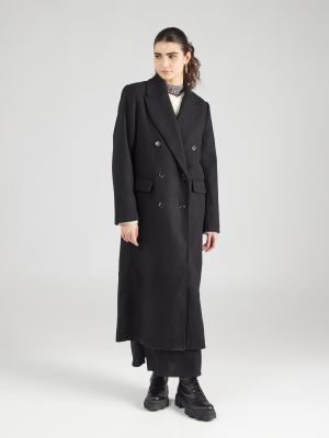 Vilnonis žieminis paltas Gina Tricot juoda
