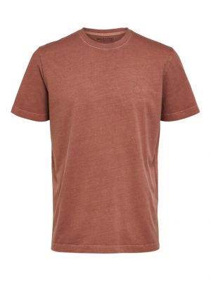 T-shirt Selected Homme rosso