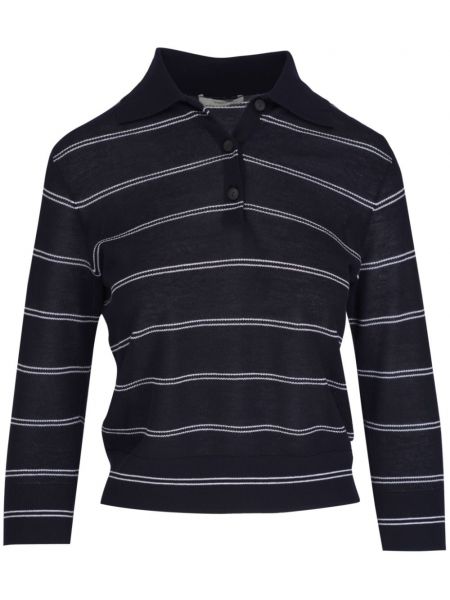 Stribet poloshirt Vince sort