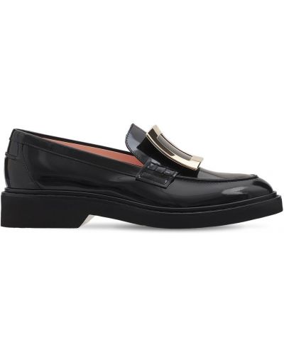 Pantofi loafer din piele Roger Vivier negru