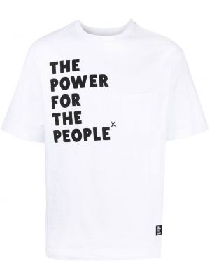 Bombažna majica s potiskom The Power For The People