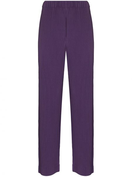 Pantalones rectos Issey Miyake violeta