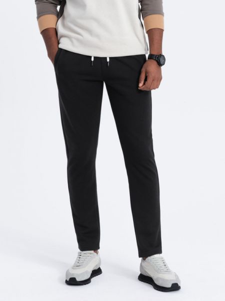 Pantaloni sport Ombre Clothing negru