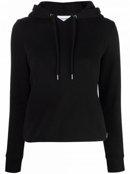 Sudadera con capucha con bordado Calvin Klein negro