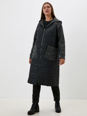 Утепленная демисезонная куртка Adele Fashion серая