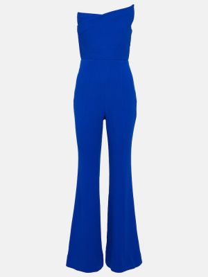 Ασύμμετρη μάλλινη ολόσωμη φόρμα Roland Mouret μπλε