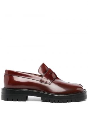 Pantofi loafer din piele de lac Maison Margiela roșu