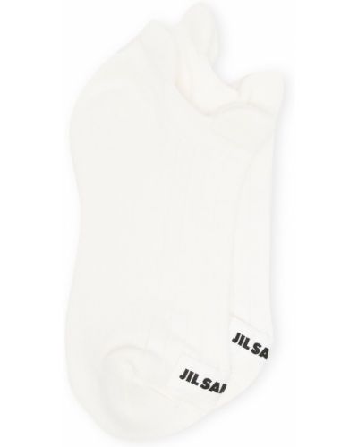 Calcetines con estampado Jil Sander blanco