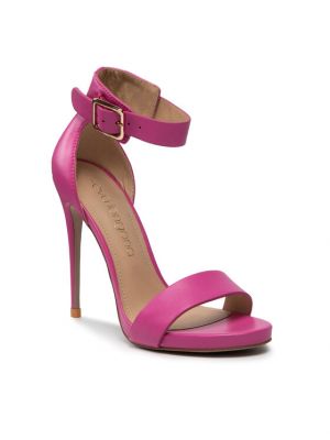 Полуотворени обувки с ток Eva Longoria розово