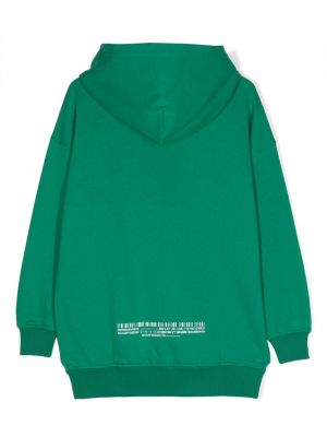 Kokvilnas kapučdžemperis ar apdruku Dolce & Gabbana Dgvib3 zaļš