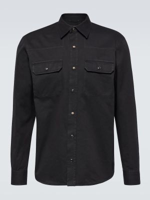 Rifľová košeľa Zegna čierna