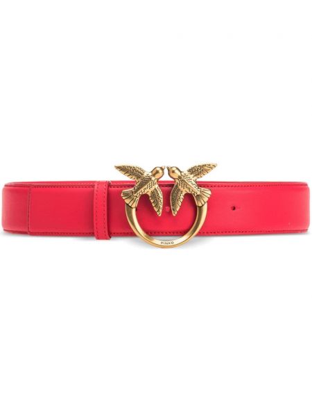 Ceinture en cuir Pinko rouge