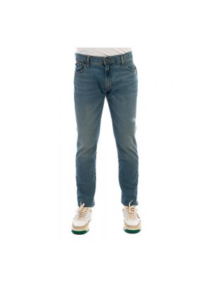 Niebieskie jeansy skinny slim fit Polo Ralph Lauren