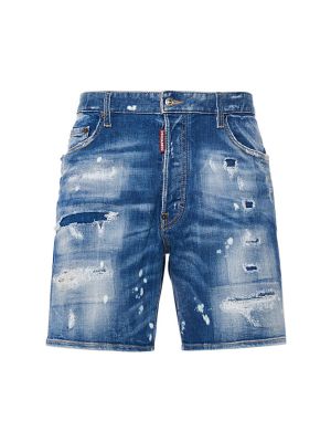 Pantaloncini di cotone Dsquared2 blu