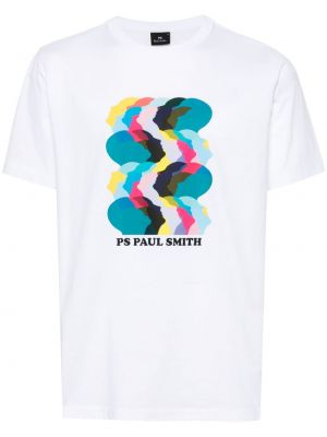 Koszulka z nadrukiem Ps Paul Smith biała