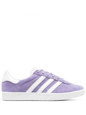 Baskets en cuir à bouts ronds Adidas Gazelle violet