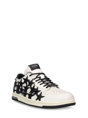 Δερμάτινα sneakers με μοτίβο αστέρια Amiri λευκό