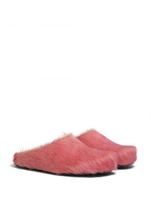 Kožené sandály Marni růžové