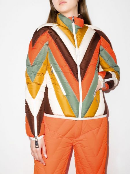 Veste de ski à motif chevrons Khrisjoy orange