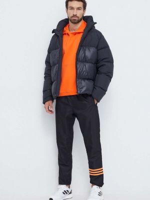Pernata jakna s kapuljačom Adidas Originals crna