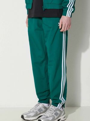 Spodnie sportowe plecione Adidas Originals zielone