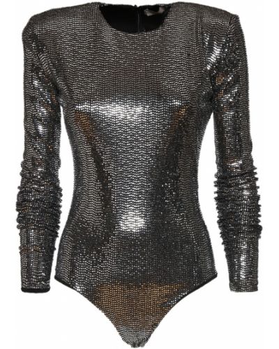 Body In Jersey Stretch Con Paillettes Alexandre Vauthier