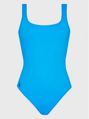 Jednodílné plavky Polo Ralph Lauren modré