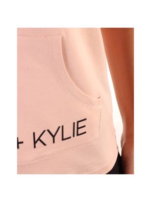 Sudadera con capucha de viscosa Kendall + Kylie rosa