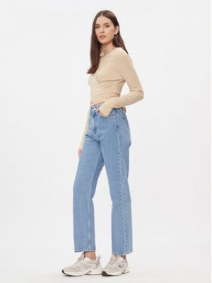 Slim fit halenka Calvin Klein Jeans béžová