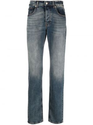 Straight leg jeans con stampa John Richmond blu