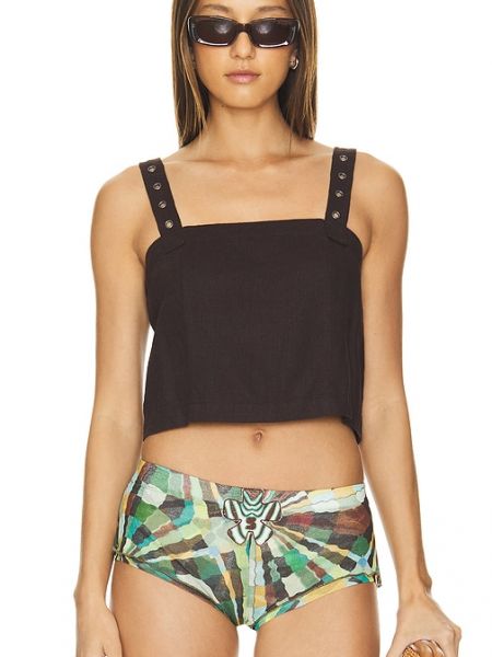 Top Free People schwarz