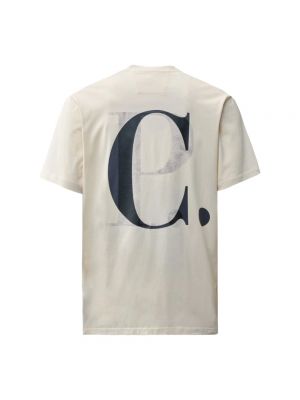 Camiseta con estampado de tela jersey C.p. Company beige
