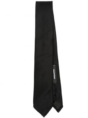 Bodkovaná kravata s potlačou Dsquared2