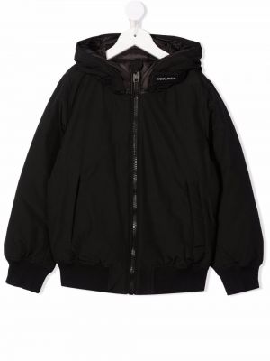 Hette lang jakke for jenter Woolrich Kids svart